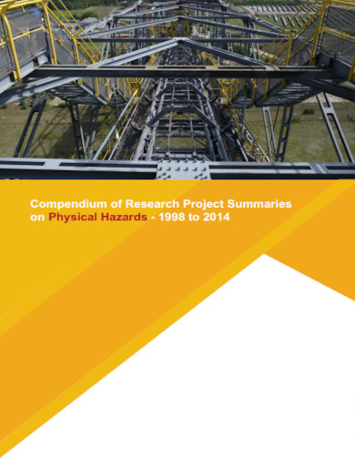compendium of research project summaries on physical hazards
