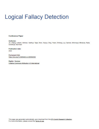 Creative Logical Fallacy Detection Example