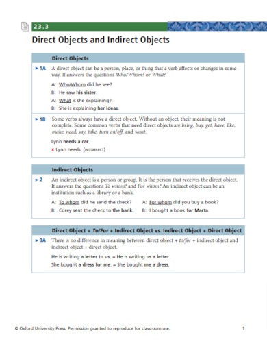 30+ Indirect Object - Examples | Examples