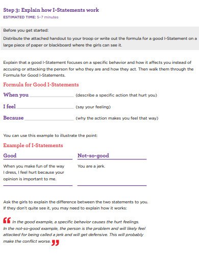 30+ I Statements Examples in PDF | Examples