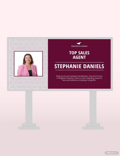 employee recognition digital signage template