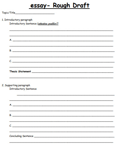 rough draft research paper template
