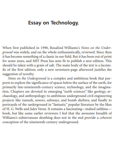 essay on technology conclusion 