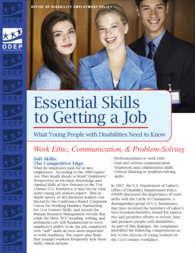 essential skills to getting a job