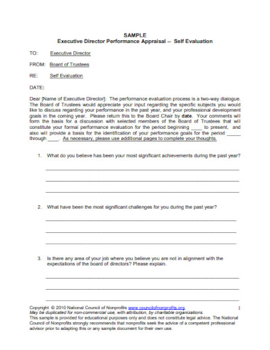 Self Evaluation for Work - 29+ Examples, Format, PDF