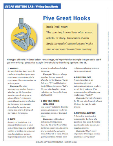 five great hooks example