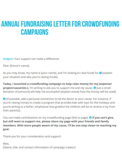 fundraising annual campaign letter