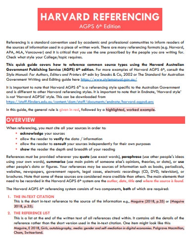 29+ Harvard Reference Style Examples in PDF | Examples