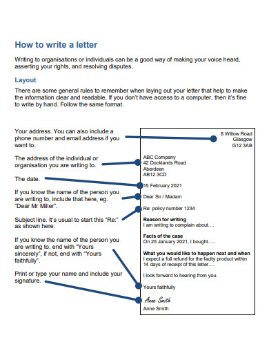 Sending a Letter - 18+ Examples, Format, How to Send, PDF