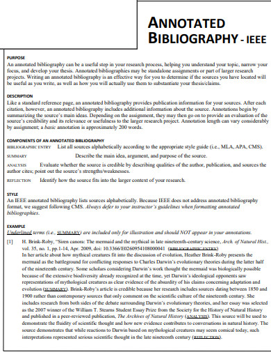 IEEE Citation Annotated Bibliography