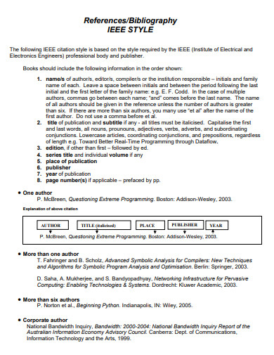 Ieee Citation 29 Examples Format How To Write Pdf