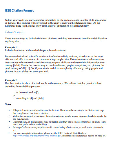 IEEE Citation Format