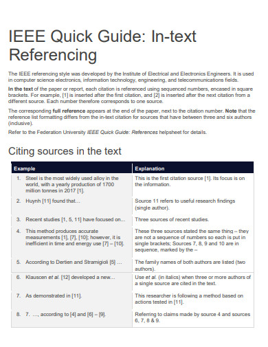 ieee citation in text referencing