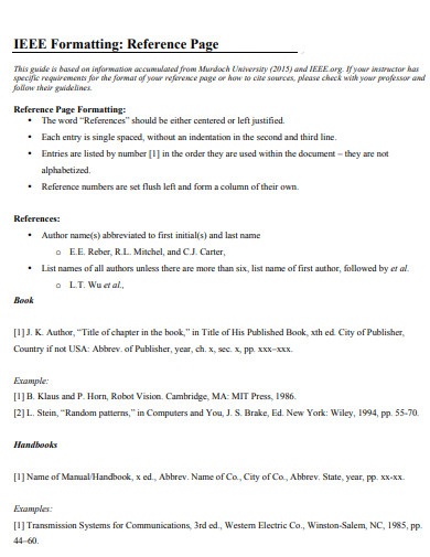 29+ IEEE Citation Examples in PDF | Examples