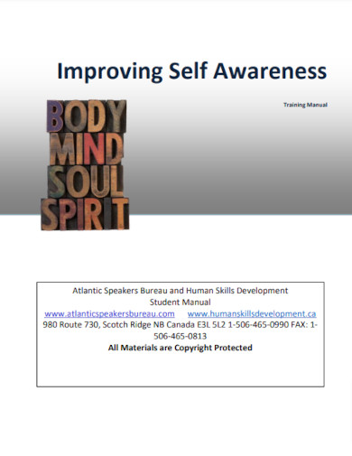 improving self awareness example
