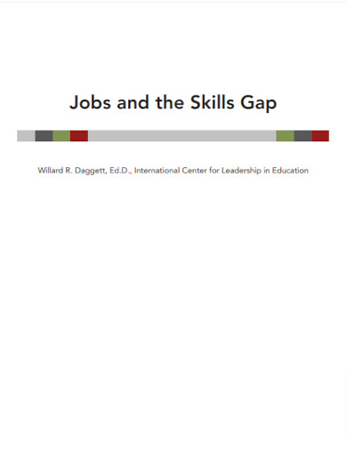 jobs and the skills gap template