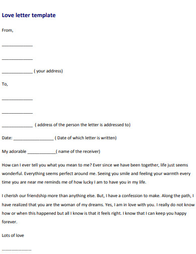 Love Letter Template