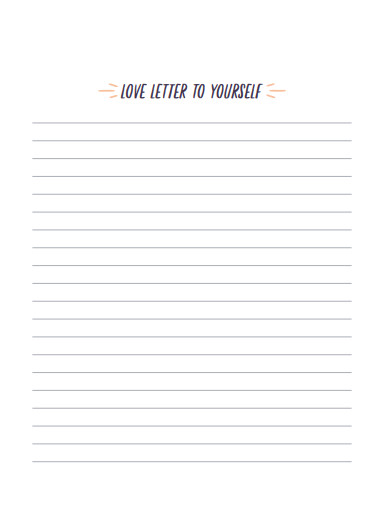 love letter to yourself