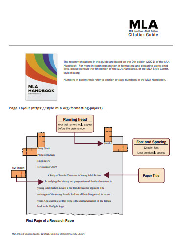 MLA 9th Edition Research Paper