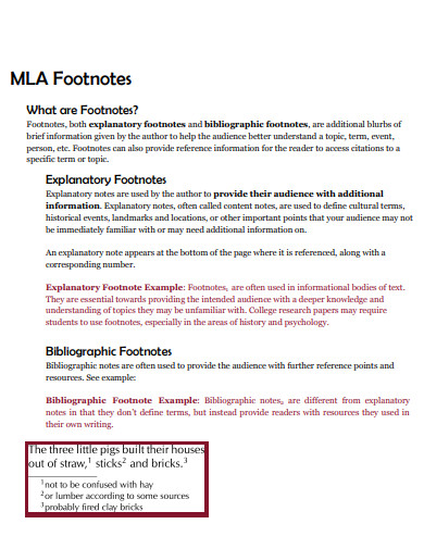 MLA Footnote