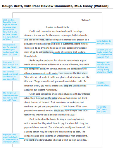 rough draft essay format