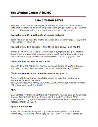 modern ama citation style example