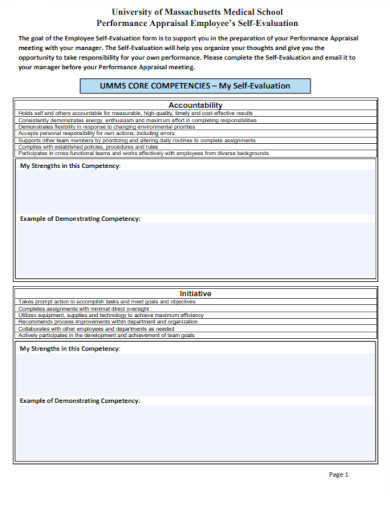 Self Evaluation for Work - 29+ Examples, Format, PDF