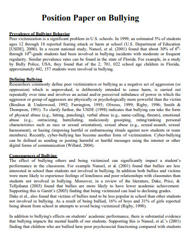 position paper essay difference