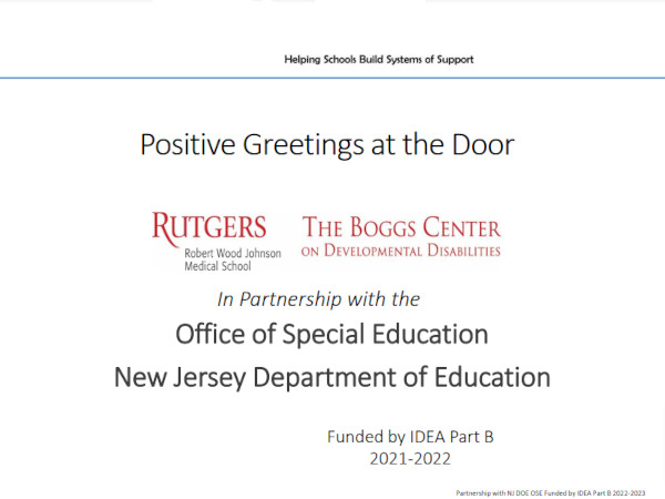 positive greetings at the door