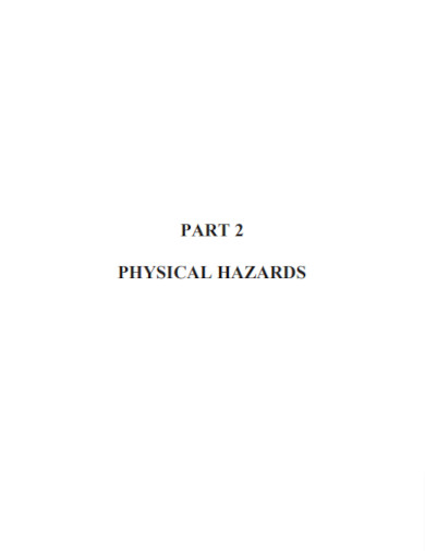 printable physical hazard example