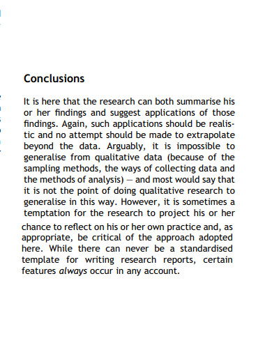 research question and conclusion example