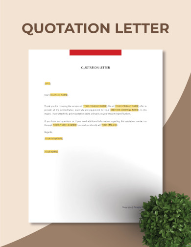 Quotation Letter