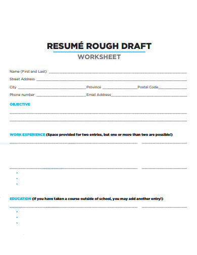 resume rough draft
