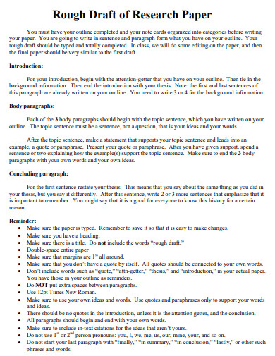 29+ Rough Draft Examples in Google Docs, Word Apple, Pages, PDF | Examples