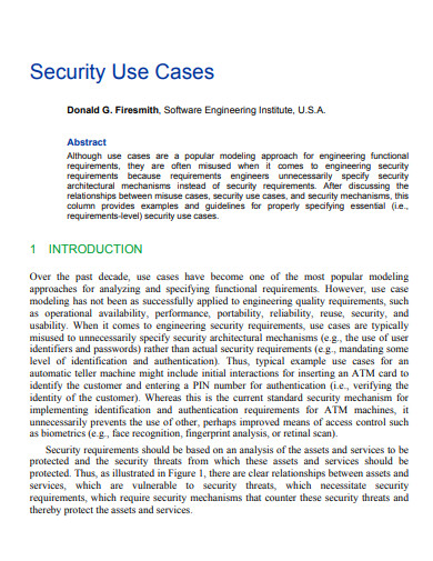 Security Use Case