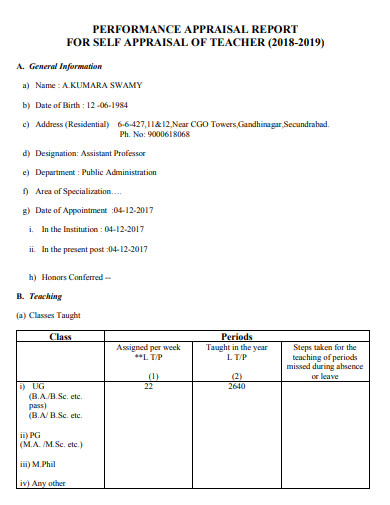 29+ Self-Appraisal Examples in Google Docs, Word, PDF, Apple Pages ...
