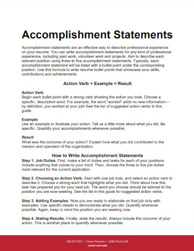 professional accomplishment essay