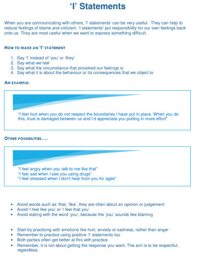 30+ I Statements Examples in PDF | Examples