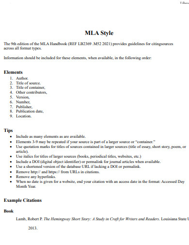 Simple MLA 9th Edition