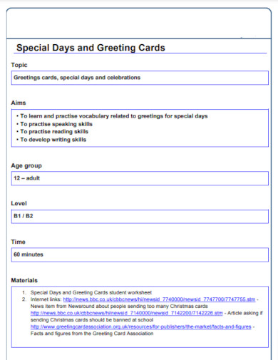 special days and greeting cards