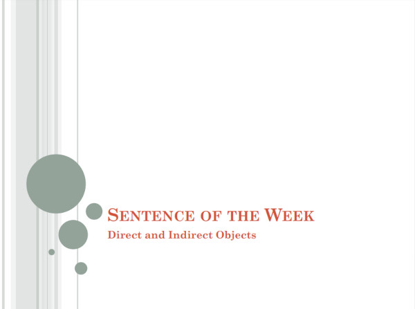 standard indirect objects example