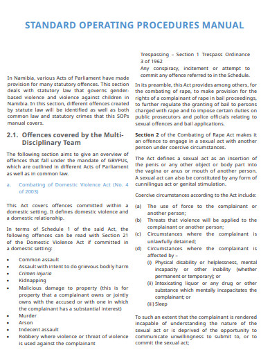 30+ Standard Operating Procedure Examples in MS Word | Pages | Charts ...