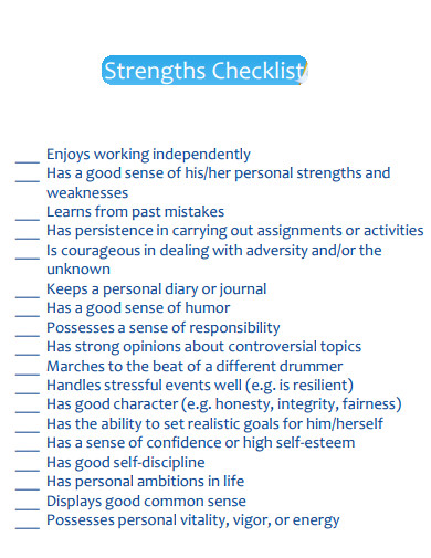 What Are Your Strengths 