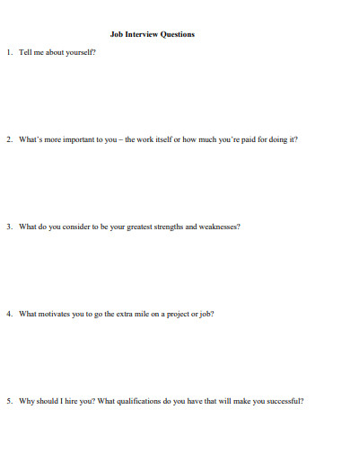 tell me about yourself interview worksheet