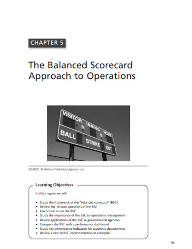 Balanced Scorecard 35 Examples Pdf 6898