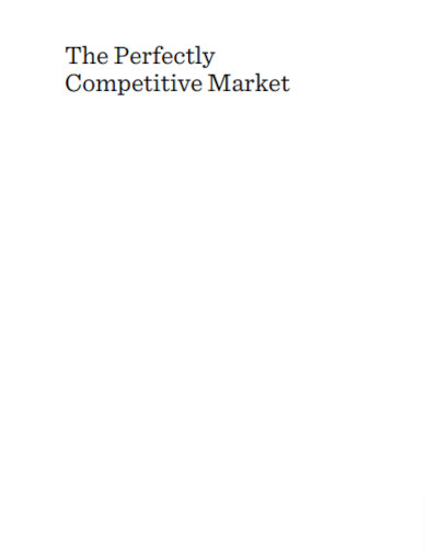 the perfectly competitive market