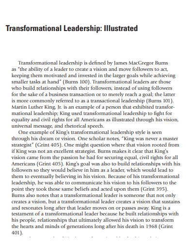 transformational leadership illustration
