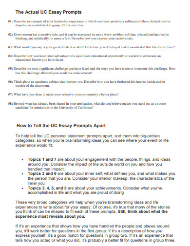 23+ UC Essay Examples in PDF | Examples