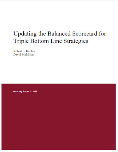 Balanced Scorecard 35 Examples Pdf 5420