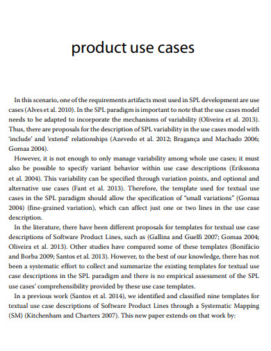 use case product